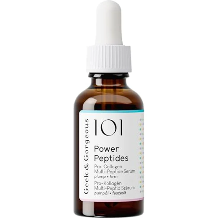 Geek & Gorgeous 101 Actives Serum Power Peptides, Anti-Aging Gesichtsserum mit Multi-Peptiden, hochwirksam gegen Falten, 30 ml – Bild 6
