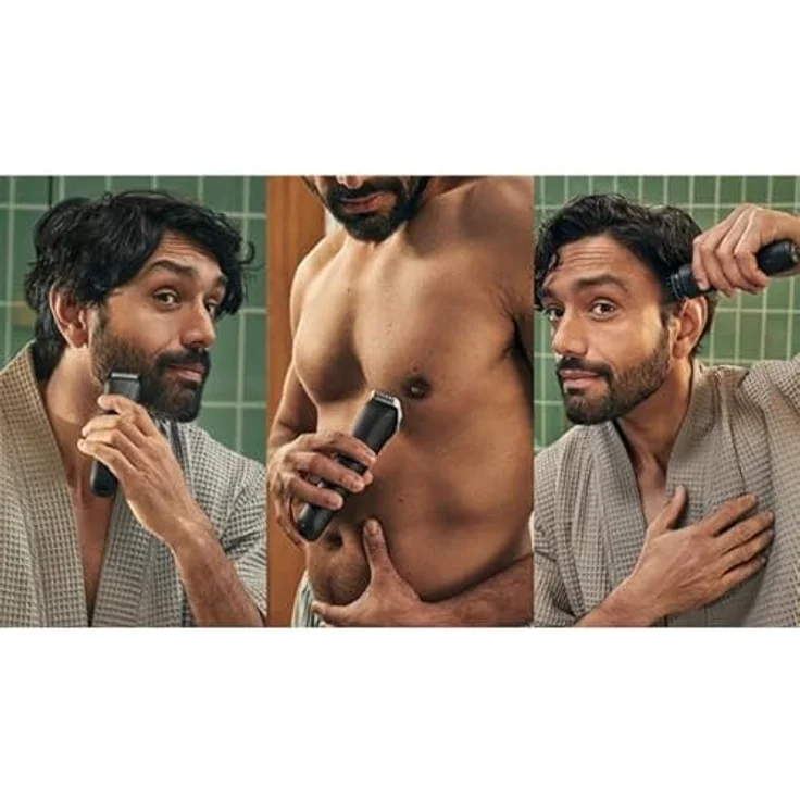 Philips Multifunktionstrimmer Series 3000 MG3945/15, 9-in-1 Trimmer mit selbstschärfenden Klingen und 90 Minuten Akkulaufzeit – Bild 3