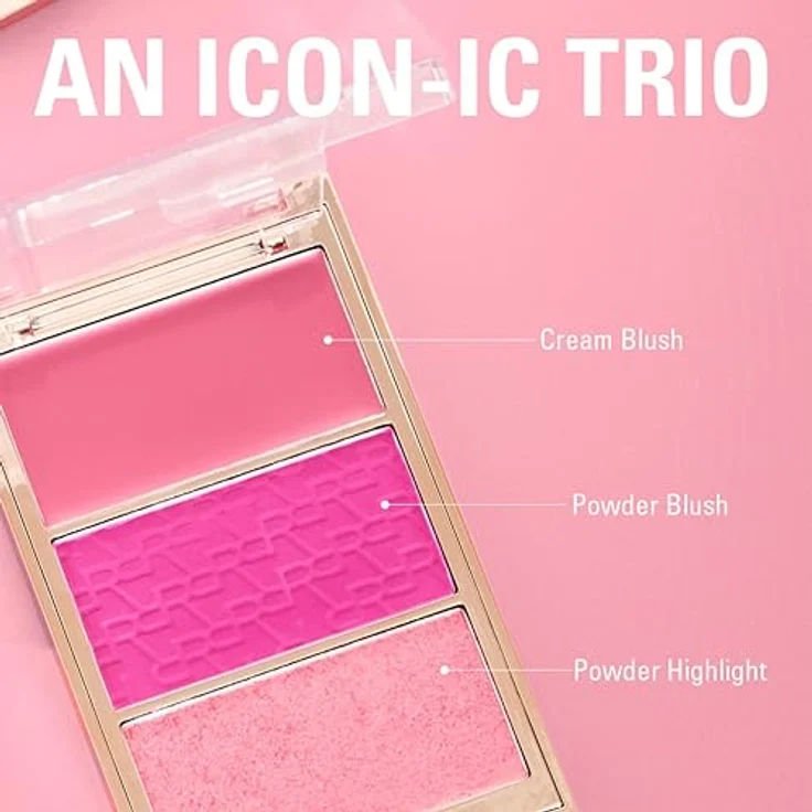 Revolution Icon Palette Blush 2,8 g, Rouge für einen makellosen Teint, vielseitige Farbauswahl – Bild 6