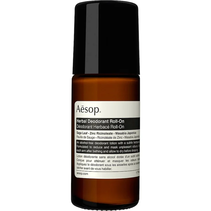 Aesop Herbal Roll-On Deodorant, 50 ml, cremige und alkoholfreie Formel für empfindliche Haut