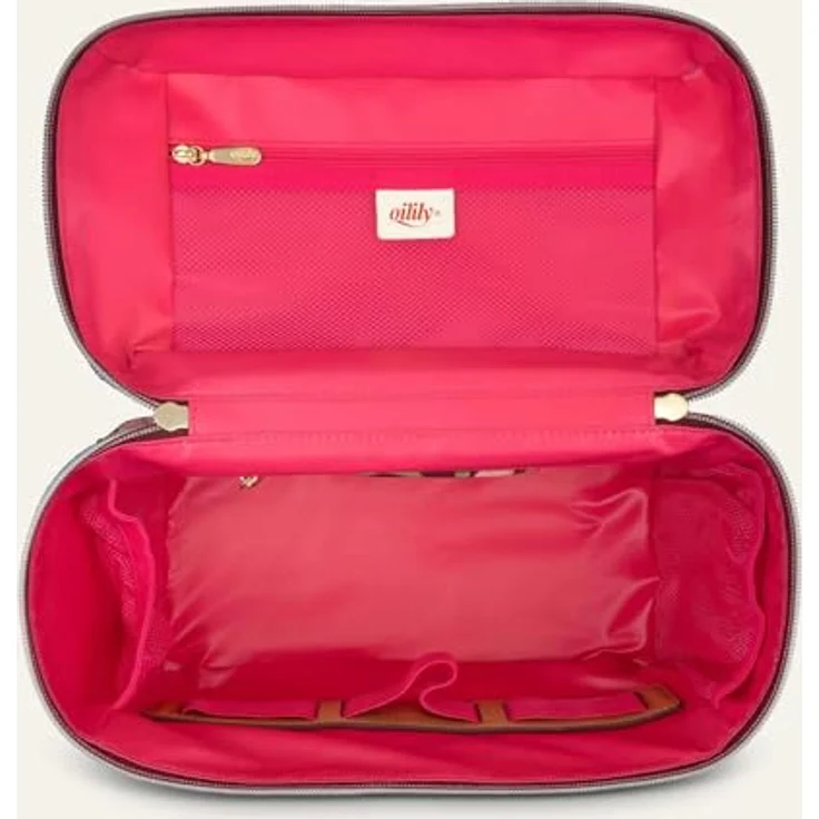 Oilily Cocos Beauty Case, Kosmetiktasche in Tawny Port mit Spiegel, geräumigem Hauptfach und robustem Design – Bild 4