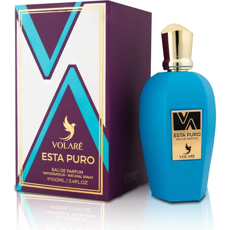 Volare Esta Puro Eau de Parfum 100ml, Unisex Duft mit Zitrusnoten und Amber, langanhaltend