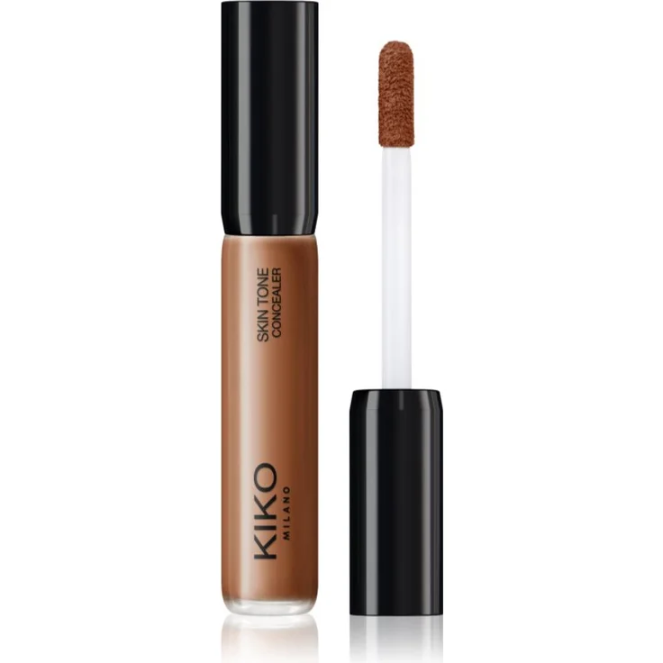 KIKO Milano Skin Tone Flüssig-Korrektor, mittlere Deckkraft, glättende Wirkung, Farbton 09 Chocolate, 3.5 ml