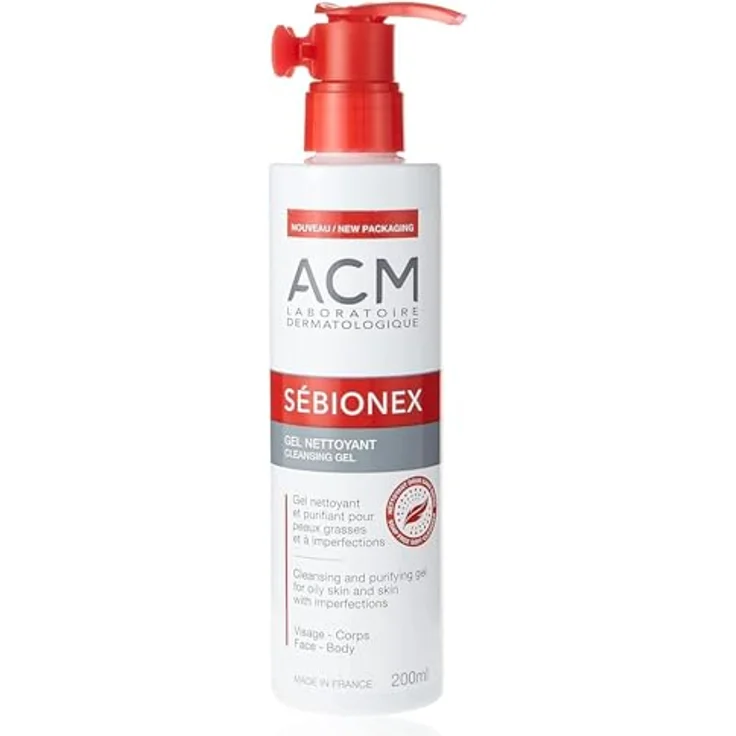 ACM Sébionex Reinigungsgel, 200 ml für fettige und unreine Haut, sanfte Reinigung ohne Austrocknen – Bild 2