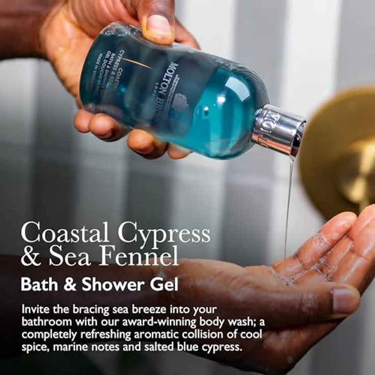 Molton Brown Coastal Cypress & Sea Fennel Dusch- & Badegel 300 ml – Bild 2