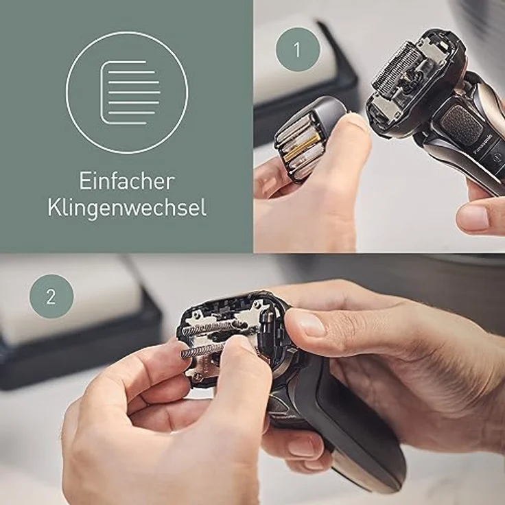 Panasonic WES 9040 Y1361 Combo Pack, Ersatz-Set mit Scherfolie und Klinge aus rostfreiem Edelstahl für ES-LV9U und ES-LV6U – Bild 5