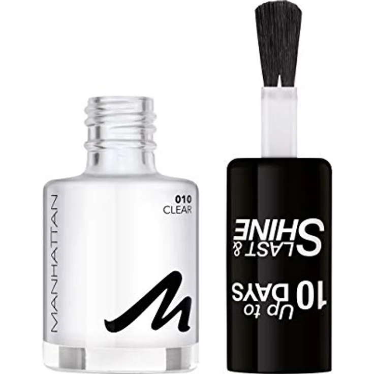 Manhattan Cosmetics Last und Shine Nagellack, Nr.10 Clear, 10 ml – Bild 3