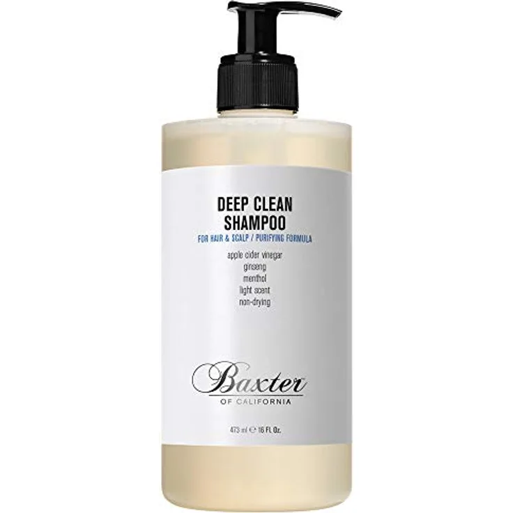 Baxter of California Deep Clean Shampoo – entgiftende und reinigende Haarreparatur – sulfatfrei – 473 ml
