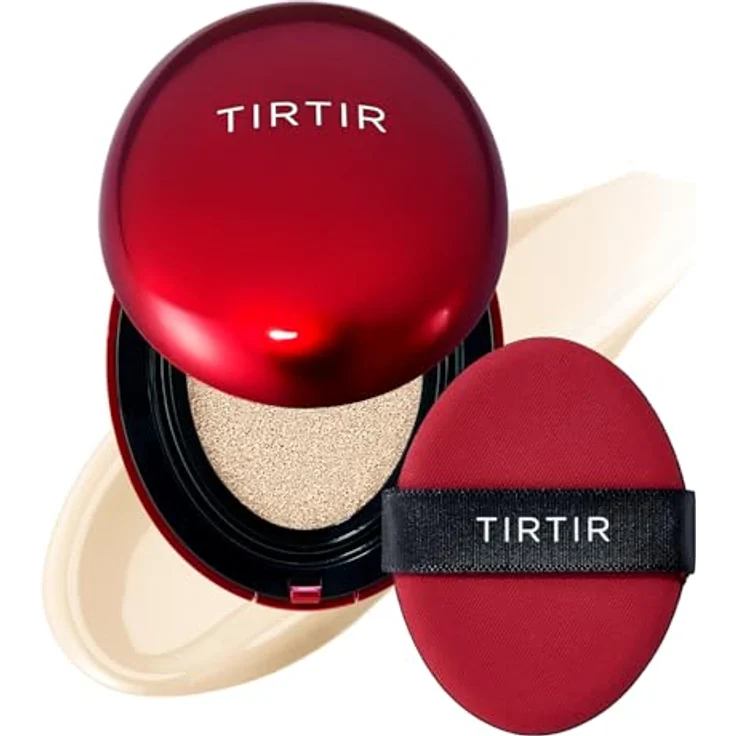 TIRTIR Mask Fit Red Cushion Mini, langanhaltendes Make-up im Schwämmchen, Farbton 13W Cream, 4.5 g – Bild 1