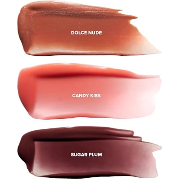 Nudestix Nudeskin Hydra-Peptide Lip Butter Tint Set, 3x 10 ml Lippenbalsam mit Feuchtigkeitsspender und sanft kühlender Wirkung – Bild 2