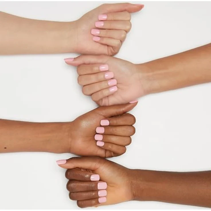 KISS imPRESS Color Short, selbstklebende künstliche Fingernägel, Pick Me Pink, 30 St. mit Gelnägel-Effekt – Bild 7