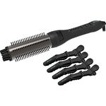 Revamp Progloss Perfect Finish Lockenstab & Wellenbürste + 4 Professionelle Haarklammern - Für Locken, Wellen und Volumen - Mit Progloss Ölen aus Keratin, Kokosnuss & Argan angereichert