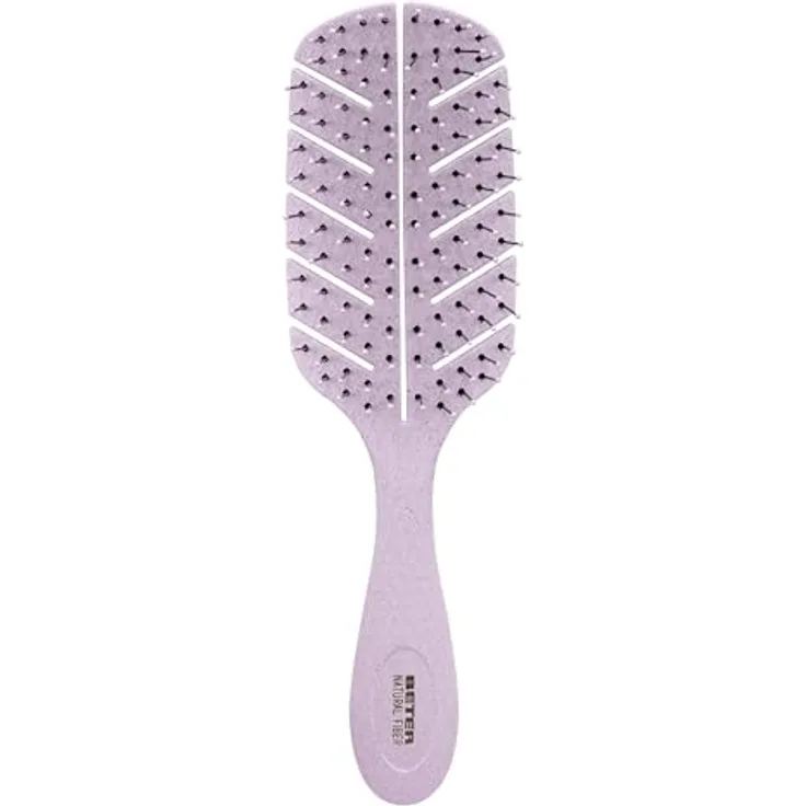 Beter Skelett-Haarbürste aus Weizenfasern, Ziepfreie Entwirrungsbürste für alle Haartypen, ergonomisch