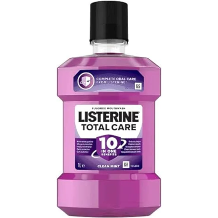 Listerine Mouthwash Total Care Clean Mint Mundwasser für frischen Atem 1000 ml – Bild 2