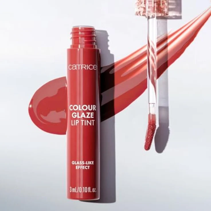 Catrice Colour Glaze Lip Tint, hochpigmentiertes Lipgloss, Farbton 030 In My Cherry Era, 3 ml, vegan, glanzvoll und langanhaltend – Bild 5