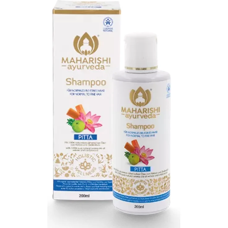Maharishi Ayurveda Pitta Shampoo, 200ml mit ayurvedischen Kräutern für ausgewogene Kopfhautpflege