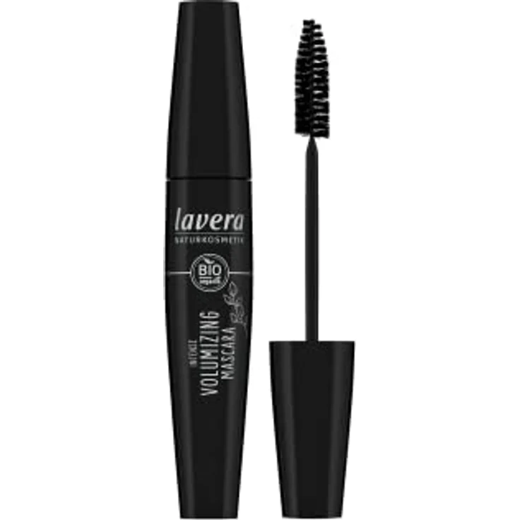 lavera Intense Volumizing Mascara - Black - Mascara - große Volumen-Bürste - vegan - ohne Silikone - ohne Mineralöl - ohne Mikroplastik - Bio-Jojobaöl - Pflanzliches Keratin - 13ml – Bild 1