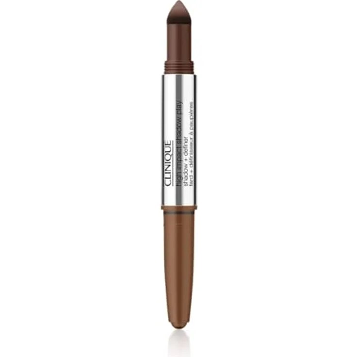 Clinique High Impact Shadow Play™ Shadow & Definer Lidschatten-Stift Duo, Farbton Rum + Cola, 1,9 g, langlebige und blendbare Farbabdeckung