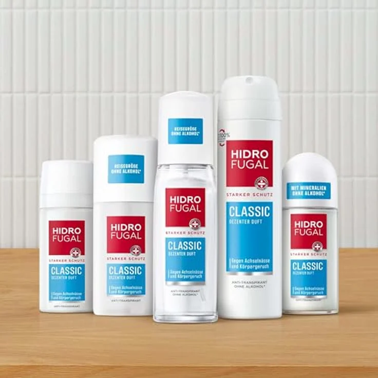 Hidrofugal CLASSIC Zerstäuber, starker Antitranspirant Schutz mit Mineralien und dezentem Duft, 75 ml – Bild 4