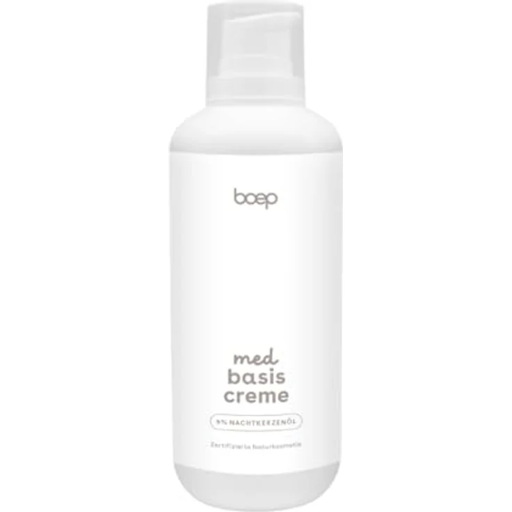 boep med Basiscreme für Problemhaut, 500ml, zertifizierte Naturkosmetik für sehr trockene und juckende Haut, geeignet bei Neurodermitis und Rosacea, vegan – Bild 1