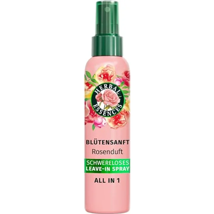 Herbal Essences Schwereloses All In 1 Leave-In Spray mit Rosenduft, 145ml, Entwirrt, Nährt, Reduziert Frizz, Schützt vor Hitze, Verleiht Glanz – Bild 1