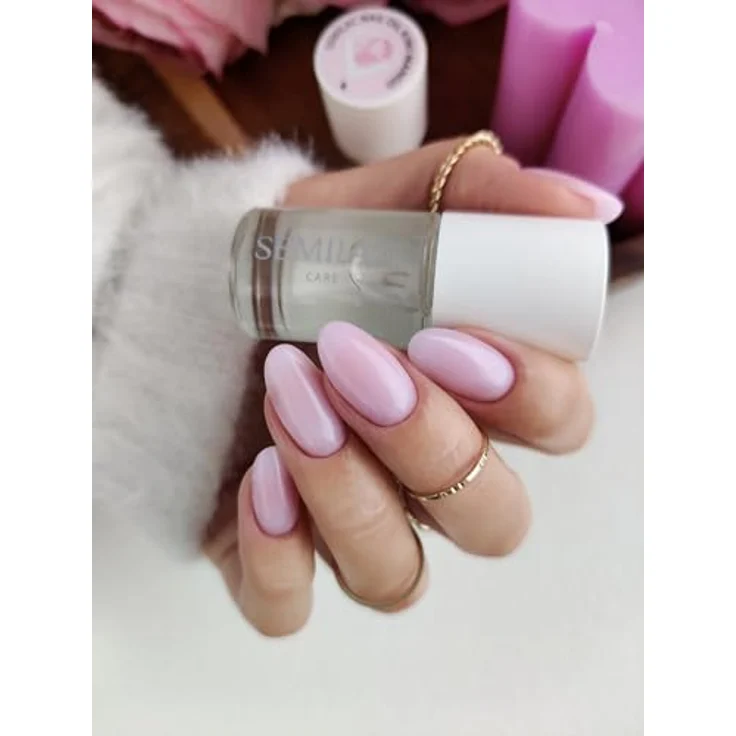 Semilac Nagelöl Erdbeere Vanille, 7 ml - Intensiv pflegendes Nagelöl mit Rizinusöl und Vitamin E für gesunde Nägel und gepflegte Nagelhaut – Bild 4