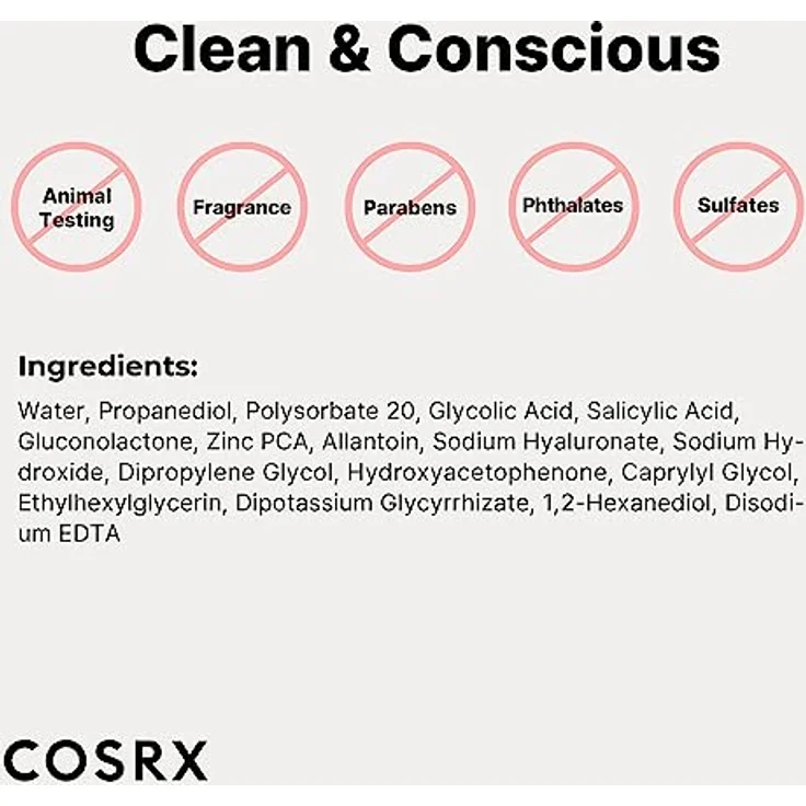 COSRX AHA 2 BHA 2 Serum, Gesichtscreme zur Behandlung von Hautunreinheiten mit 2% Glykolsäure und 2% Salicylsäure, 120 g – Bild 8