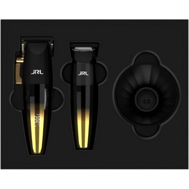 JRL Fresh Fade 2020 Clipper & Trimmer, Limited Gold Collection mit T-förmiger Edelstahlklinge und 2 Stunden Akkulaufzeit