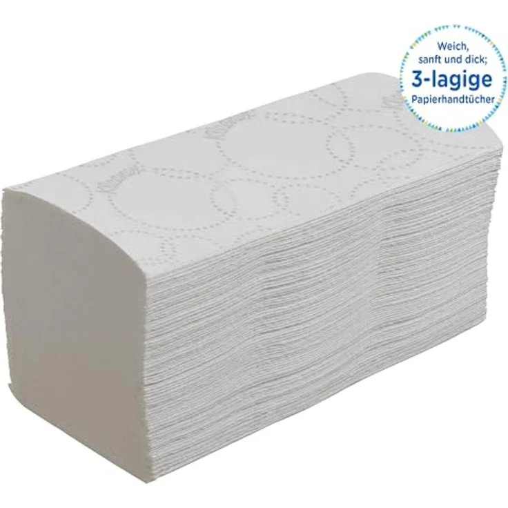 Kleenex Falthandtuch weiß 3-lagig 6710 215 x 315 mm, 15 x 96 Tücher – Bild 5