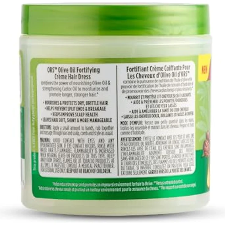 ORS Olive Oil Fortifying Crème für Haare 170g - Feuchtigkeitsspendende Haarcreme mit Olivenöl, Distelöl und Brennnessel-Extrakt für gesundes Haarwachstum und starke Haarfollikel – Bild 3