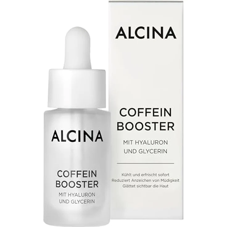 Alcina Coffein Booster 15 ml, Gesichtsserum mit kühlendem Effekt und Hyaluron  – Bild 4