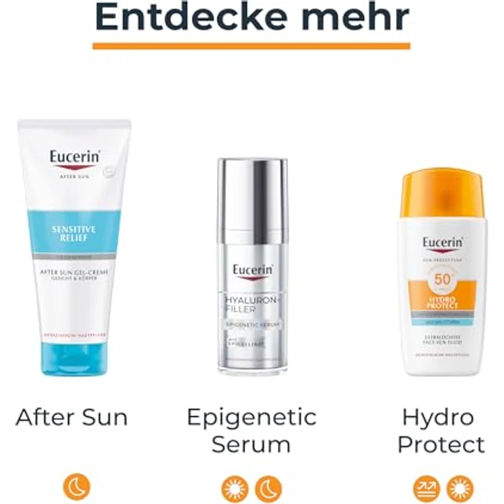 Eucerin Sun Hydro Protect Bräunungs-Fluid, SPF 50+, Farbton Medium, 50 ml, intensiver Feuchtigkeitsschutz für empfindliche Haut – Bild 7