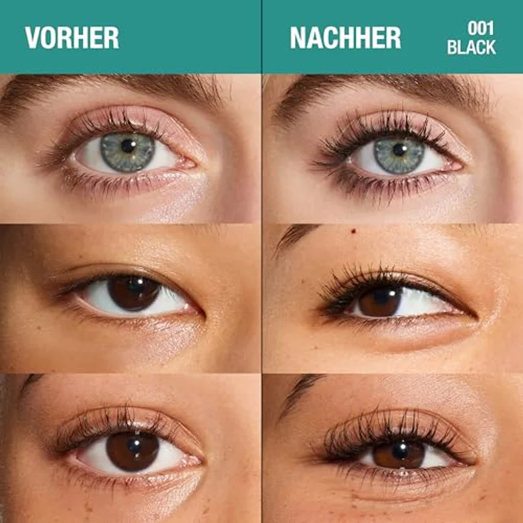 Manhattan Clean and Free Lash Loader Mascara 99T, Volumen-Mascara mit bis zu 300 % mehr Volumen und pflegenden Inhaltsstoffen – Bild 2