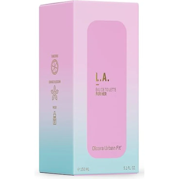 Dicora Urban Fit L.A. FOR HER, Eau de Toilette für Damen, fruchtiger und blumiger Duft mit Himbeere, Rose und Litschi, 150 ml – Bild 3