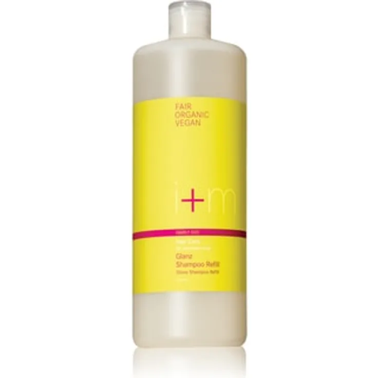 i+m Naturkosmetik Hair Care Glanz Refill Haarshampoo, 1L Nachfüllpackung mit natürlichen Inhaltsstoffen und Kamilleextrakt