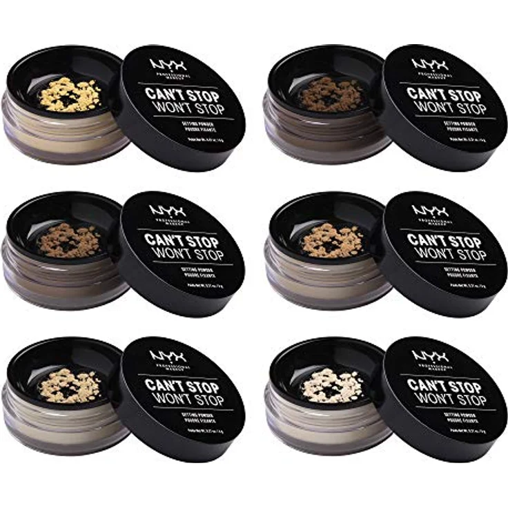 NYX Professional Makeup Can't Stop Won't Stop Setting Powder, langanhaltendes mattes Puder, 6 g, Farbe BANANA – Bild 6
