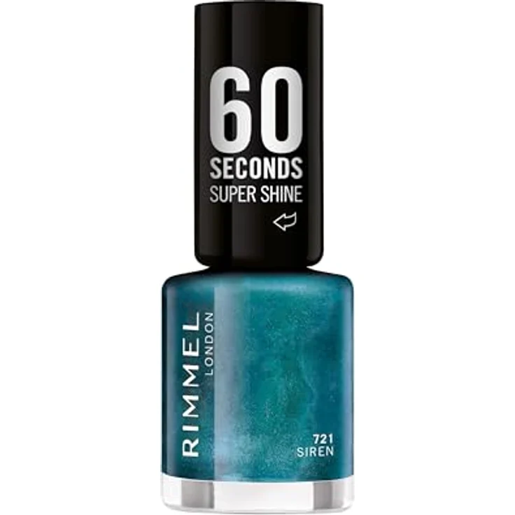Rimmel London 60 Seconds Super Shine 721-Siren, Nagellack in Rot, 8 Ml – Bild 1