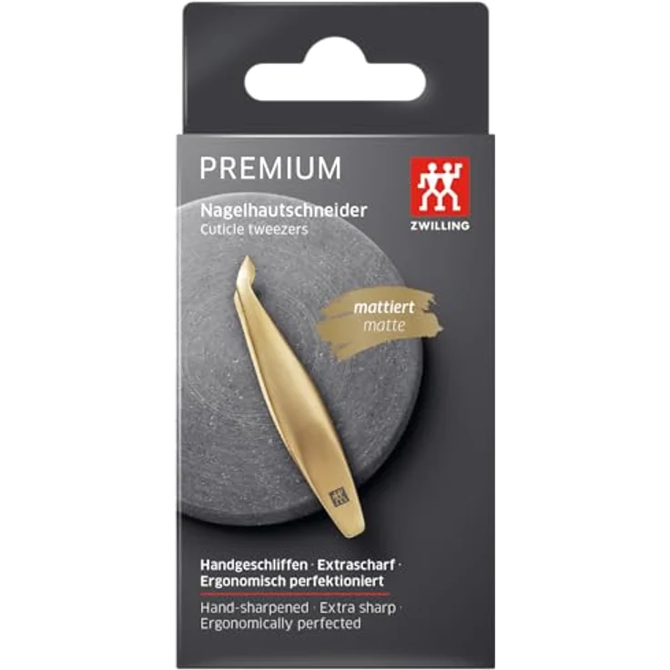 Zwilling Hautschere Premium Nagelhautschneider, Goldene PVD-Beschichtung, rostfreier Edelstahl, präzises Ergebnis – Bild 7