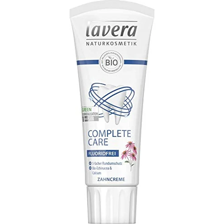 Lavera Complete Care Zahncreme fluoridfrei 75 ml, Green Prevention Complex, entfernt schonend Zahnbelag – Bild 2