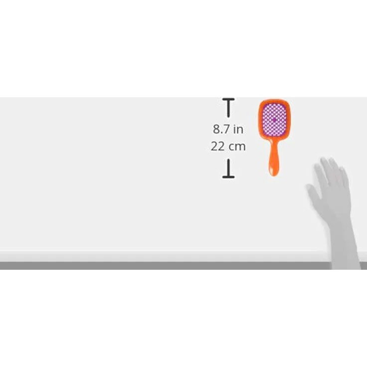 Jäneke Superbrush Bürste orange mit Fuxia Igel - 55 gr. – Bild 4