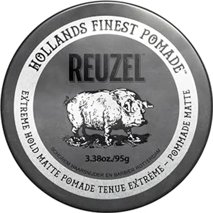Reuzel Grey Hold Matte Pomade, Haarpomade mit extra starkem Halt, 95 g, unisex