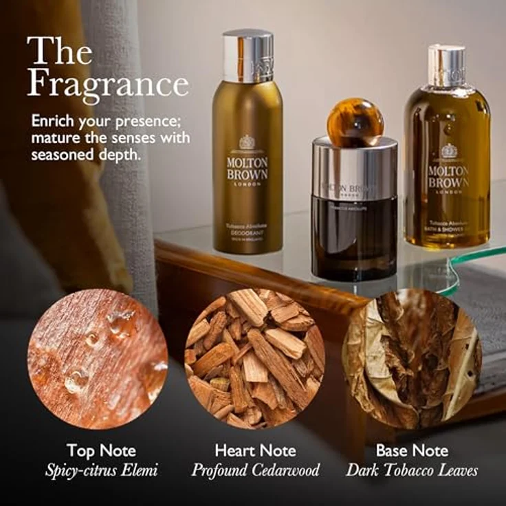 Molton Brown Tobacco Absolute Bade- und Duschgel 300 ml - Warme Aromen von Tobacco und Grapefruit – Bild 2