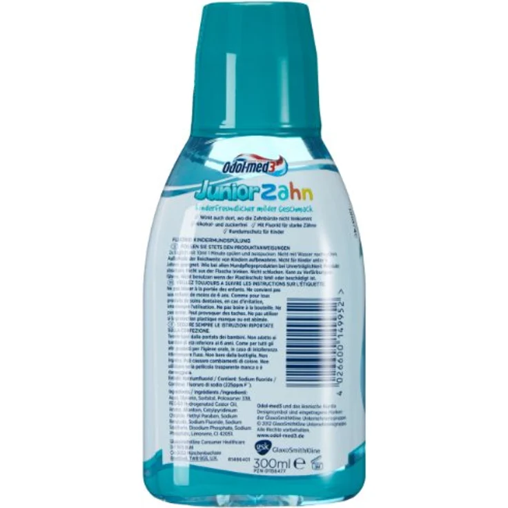 Odol-med-3 Junior 300 ml Mundspülung mit Fluorid – Bild 2