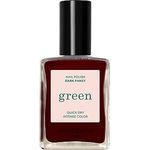 Manucurist Green Nagellack Bordeauxrot - Klassischer, natürlicher 9-Free-Nagellack Dark Pansy - Veganer Nagellack mit natürlichen Inhaltsstoffen (84%) - Maniküre - Nagelpflege - 15 ml