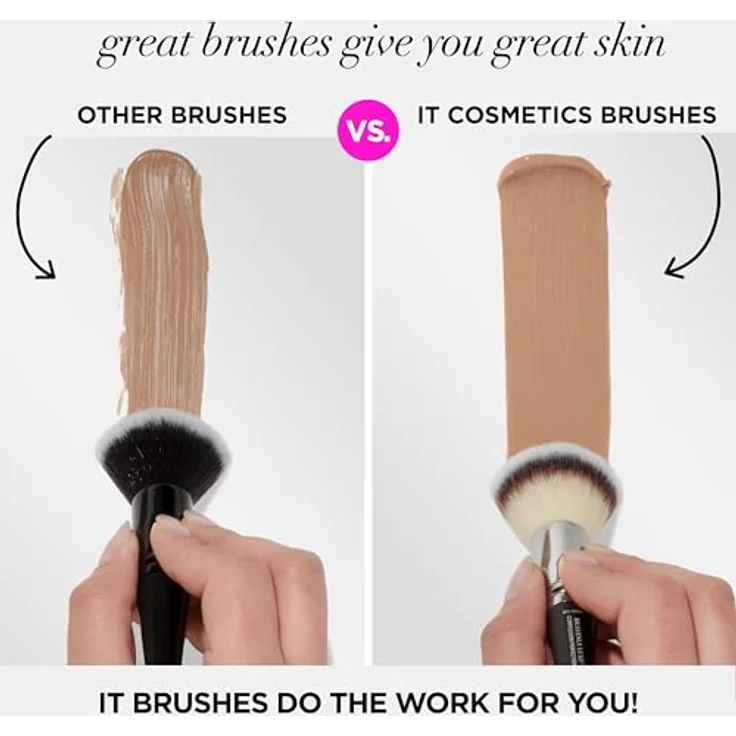 IT Cosmetics Heavenly Luxe Dual Airbrush Concealer Pinsel #2, 2-in-1 Make-up-Accessoire für flüssige und cremige Concealer – Bild 4