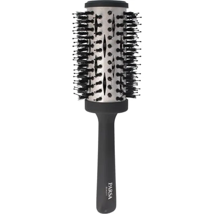PARSA Beauty Professional Wirkstoffbürste Keratin + Biotin Rundföhnbürste 44mm - Haarbürste zum Glätten und Pflegen - Haarbürste lockiges Haar - Haarbürste langes Haar