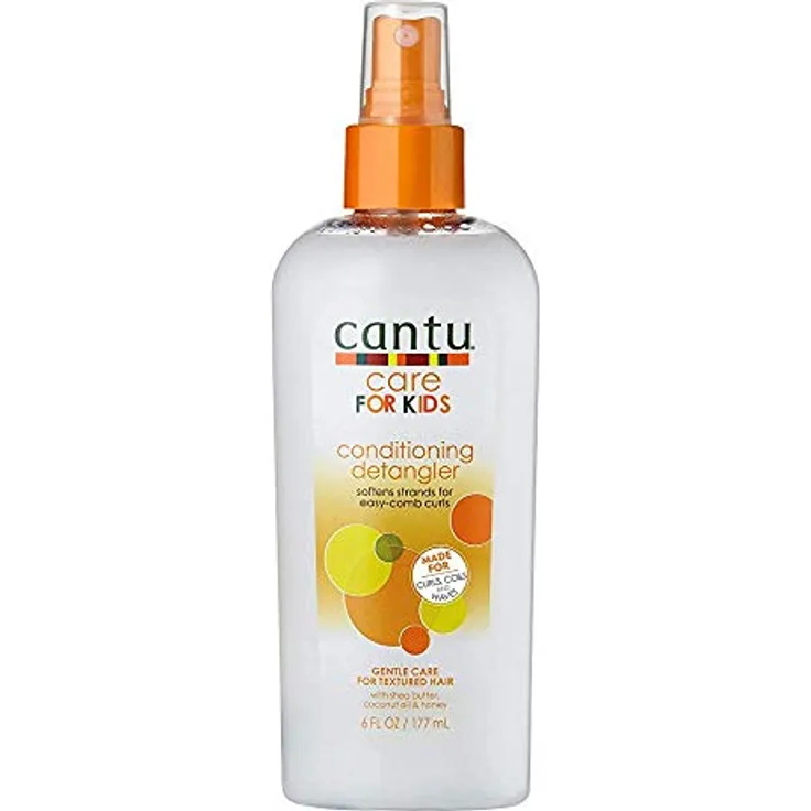 CANTU Care For Kids Conditioning Detangler 177 ml, Pflegt und nährt zerbrechliche Spulen, Locken und Wellen, reduziert Verfilzungen