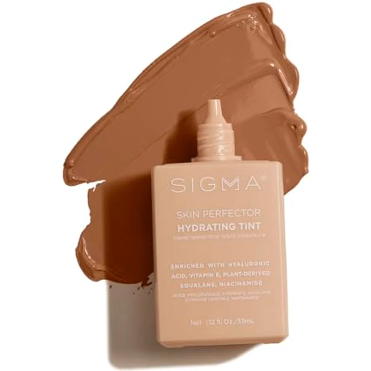 Sigma Beauty Skin Perfector Hydrating Tint, natürlich deckendes Make-up mit Hyaluronsäure, Farbton 5, 33 ml – Bild 2