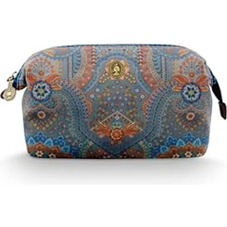 Pip Studio Cooper Cosmetic Purse Medium, robuster Beauty Case in Jabali Blue mit praktischem Stauraum und mehreren Fächern, 22.5x9.5x15cm – Bild 1
