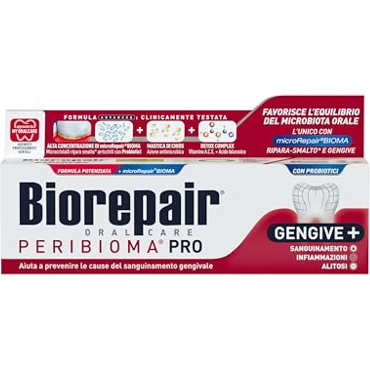 Biorepair Peribioma Pro Zahnpasta, 75 ml, Schutz für Zahnfleisch und empfindliche Zähne – Bild 2